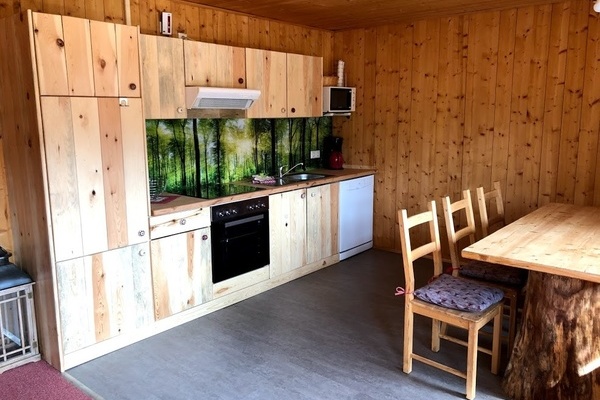 Küche der Ferienwohnung Wilde Orchidee