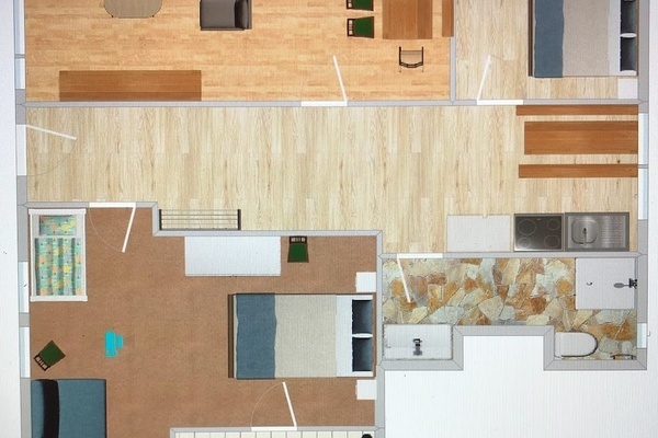 Grundrisse der Ferienwohnung Löwenzahn